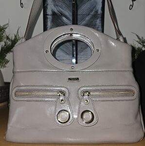 Kate Spade Lincoln Road Libby 2 Wsy Bag. Taupey-Grey EUC Dustbag Included